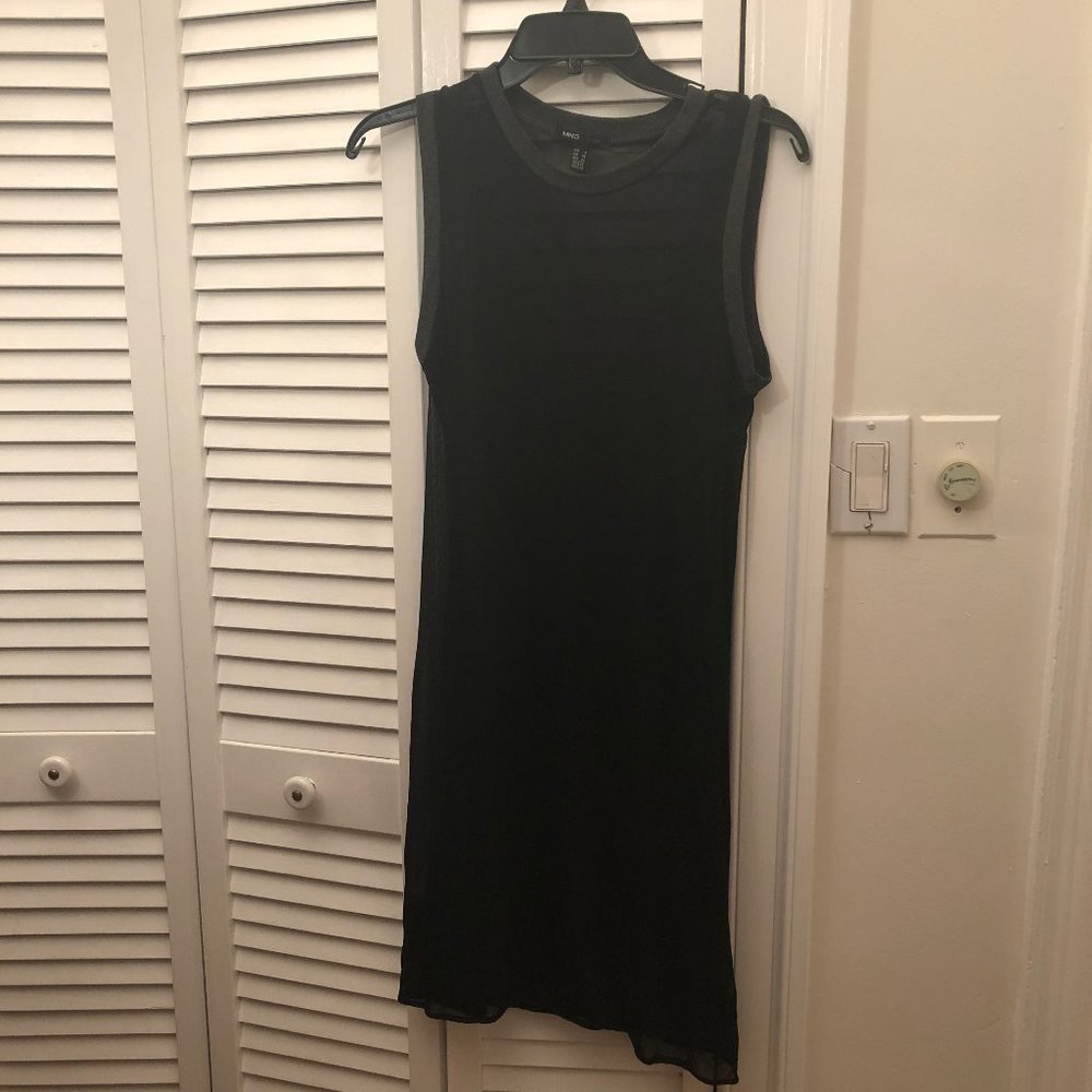 🎁 MNG casual, black with double asymmetric layers